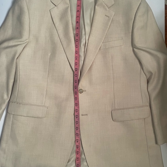 Chaps Lapel Blazer with Shoulder Pads - Picture 10 of 10